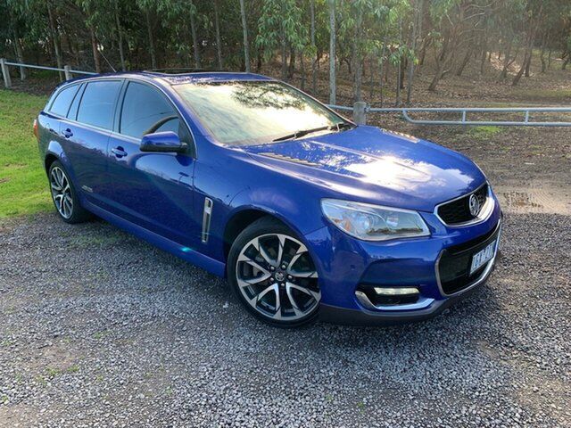 Used Holden Commodore VF II MY16 SS V Sportwagon Geelong, 2016 Holden Commodore VF II MY16 SS V Sportwagon Blue 6 Speed Sports Automatic Wagon