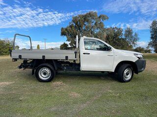 2022 Toyota Hilux GUN125R Workmate Glacier White 6 Speed Manual Cab Chassis.
