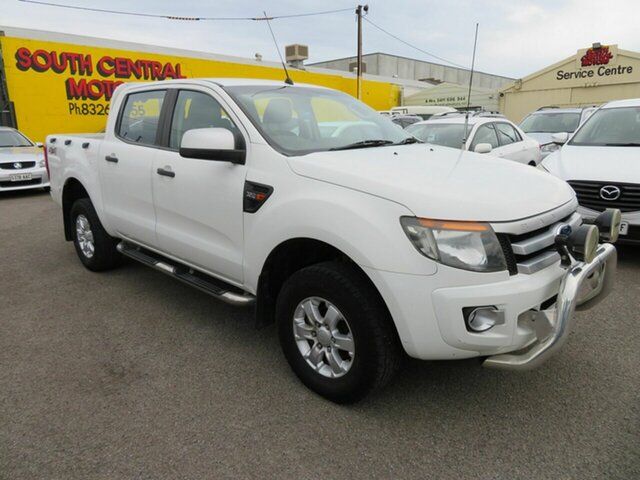Used Ford Ranger XLS Morphett Vale, 2015 Ford Ranger XLS White 5 Speed Sports Automatic Double Cab