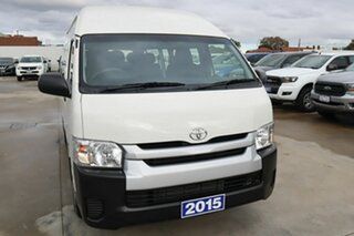 2015 Toyota HiAce KDH223R Commuter High Roof Super LWB White 4 Speed Automatic Bus