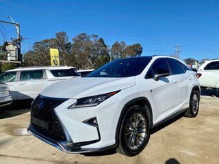 2016 Lexus RX GYL25R RX450h - F Sport White 6 Speed Constant Variable Wagon