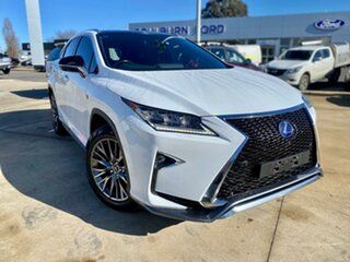 2016 Lexus RX GYL25R RX450h - F Sport White 6 Speed Constant Variable Wagon.