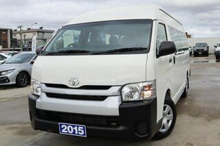 2015 Toyota HiAce KDH223R Commuter High Roof Super LWB White 4 Speed Automatic Bus.