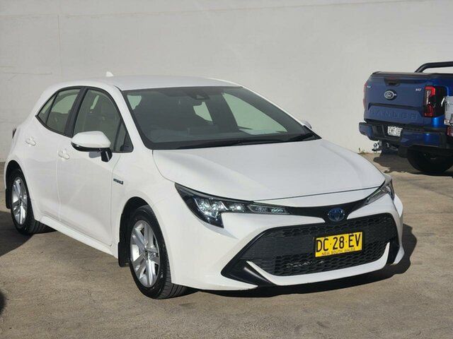 Used Toyota Corolla ZWE211R Ascent Sport Hybrid Goulburn, 2021 Toyota Corolla ZWE211R Ascent Sport Hybrid White 10 Speed Constant Variable Hatchback