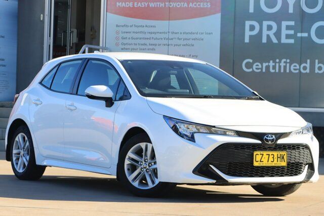Pre-Owned Toyota Corolla Mzea12R Ascent Sport Guildford, 2021 Toyota Corolla Mzea12R Ascent Sport Glacier White 10 Speed Constant Variable Hatchback