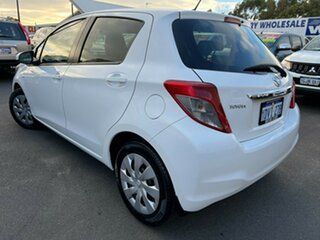 2012 Toyota Yaris NCP131R YRS White 4 Speed Automatic Hatchback