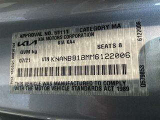 2021 Kia Carnival KA4 MY21 S Silver 8 Speed Automatic Wagon