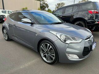 2015 Hyundai Veloster FS4 Series II + Coupe D-CT Grey 6 Speed Sports Automatic Dual Clutch Hatchback