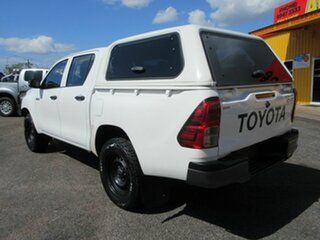 2016 Toyota Hilux GUN125R Workmate Double Cab White 6 Speed Manual Utility