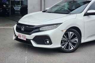 2018 Honda Civic 10th Gen MY18 VTi-LX White 1 Speed Constant Variable Hatchback.