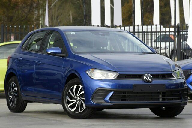 New Volkswagen Polo AE MY23 85TSI DSG Life Brookvale, 2023 Volkswagen Polo AE MY23 85TSI DSG Life Reef Blue Metallic 7 Speed Sports Automatic Dual Clutch