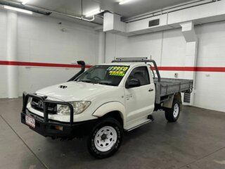 2008 Toyota Hilux KUN26R MY08 SR White 5 Speed Manual Cab Chassis