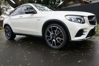 2017 Mercedes-Benz GLC-Class C253 GLC43 AMG Coupe 9G-Tronic 4MATIC White 9 Speed Sports Automatic.
