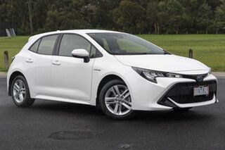 2018 Toyota Corolla ZWE211R Ascent Sport Hybrid Glacier White Continuous Variable Hatchback.