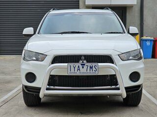 2012 Mitsubishi Outlander ZH MY12 LS 2WD White 6 Speed Constant Variable Wagon.