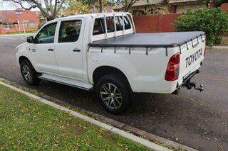 2015 Toyota Hilux KUN26R MY14 SR Double Cab White 5 Speed Manual Utility.