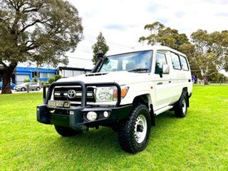 2016 Toyota Landcruiser LC70 VDJ78R MY17 GXL (4x4) 2 Seat White 5 Speed Manual Troop Carrier