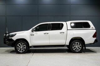 2018 Toyota Hilux GUN126R MY19 SR5 (4x4) White 6 Speed Automatic Double Cab Pick Up