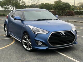 2015 Hyundai Veloster FS4 Series II SR Coupe D-CT Turbo + Blue 7 Speed Sports Automatic Dual Clutch