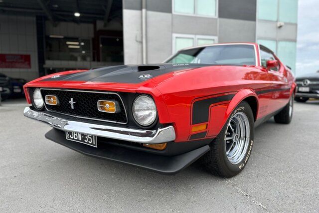 Used Ford Mustang Mach 1 Fastback Albion, 1971 Ford Mustang Mach 1 Fastback Brightred 4 Speed Manual Fastback