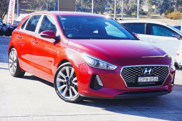 Used Hyundai i30 PD MY18 SR D-CT Phillip, 2017 Hyundai i30 PD MY18 SR D-CT Red 7 Speed Sports Automatic Dual Clutch Hatchback
