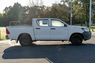 2016 Toyota Hilux TGN121R Workmate Glacier White 6 Speed Automatic Dual Cab Utility