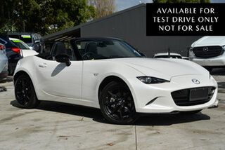 2022 Mazda MX-5 ND SKYACTIV-Drive Snowflake White Pearl 6 Speed Sports Automatic Roadster.