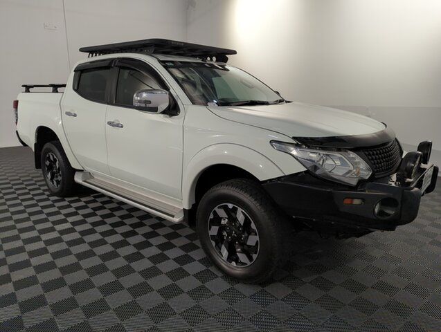 Used Mitsubishi Triton MQ MY18 Exceed Double Cab Acacia Ridge, 2017 Mitsubishi Triton MQ MY18 Exceed Double Cab White 5 speed Automatic Utility