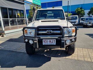 2018 Toyota Landcruiser VDJ79R GXL Double Cab White 5 speed Manual Cab Chassis