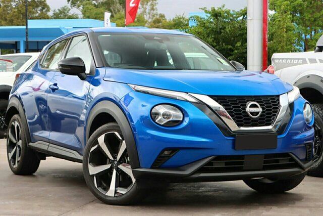 New Nissan Juke F16 MY23 ST-L DCT 2WD Sutherland, 2023 Nissan Juke F16 MY23 ST-L DCT 2WD Blue Pearl 7 Speed Sports Automatic Dual Clutch Hatchback