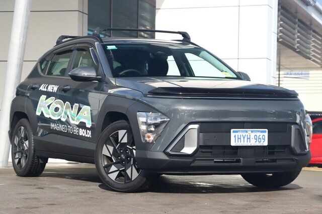 Demo Hyundai Kona SX2.V1 MY24 2WD Rockingham, 2023 Hyundai Kona SX2.V1 MY24 2WD Ecotronic Grey 1 Speed Constant Variable Wagon