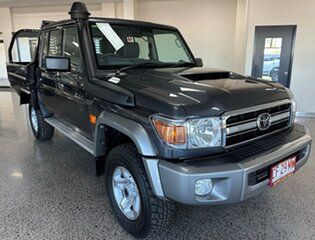 2023 Toyota Landcruiser VDJ79R GXL Double Cab Grey 5 Speed Manual Cab Chassis.