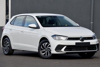 2023 Volkswagen Polo AE MY23 85TSI DSG Life White 7 Speed Sports Automatic Dual Clutch Hatchback.