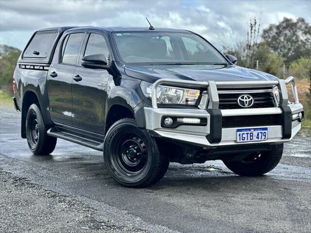 Used Toyota Hilux GUN126R SR Double Cab Kenwick, 2019 Toyota Hilux GUN126R SR Double Cab Eclipse Black 6 Speed Sports Automatic Utility