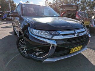 2015 Mitsubishi Outlander ZK MY16 LS 2WD Black 6 Speed Constant Variable Wagon.