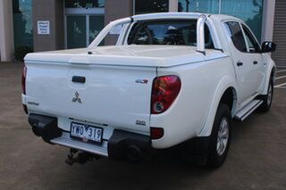 2011 Mitsubishi Triton MN MY11 GL-R Double Cab White 4 Speed Automatic Utility