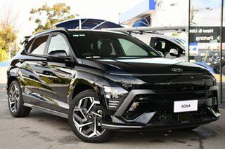 2023 Hyundai Kona SX2.V1 MY24 Premium AWD N Line Abyss Black 8 Speed Sports Automatic Wagon.