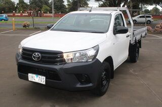 2016 Toyota Hilux GUN123R SR 4x2 White 5 Speed Manual Cab Chassis