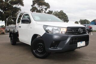 2016 Toyota Hilux GUN123R SR 4x2 White 5 Speed Manual Cab Chassis.