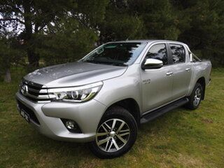 2017 Toyota Hilux GUN126R SR5 Double Cab Silver Sky 6 Speed Sports Automatic Utility.