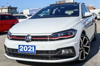 2021 Volkswagen Polo AW MY21 GTI DSG White 6 Speed Sports Automatic Dual Clutch Hatchback.