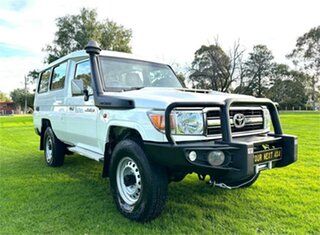 2016 Toyota Landcruiser LC70 VDJ78R MY17 Workmate (4x4) 2 Seat White 5 Speed Manual Troop Carrier
