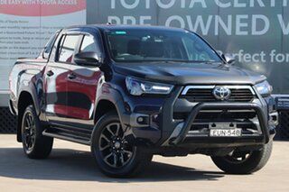 2022 Toyota Hilux GUN126R Rogue Double Cab Saturn Blue 6 Speed Sports Automatic Utility.
