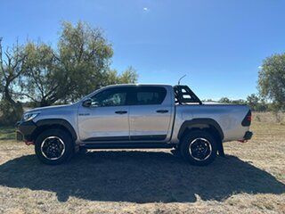 2018 Toyota Hilux GUN126R Rugged X Double Cab Silver Sky 6 Speed Sports Automatic Utility