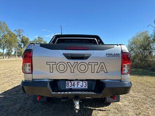 2018 Toyota Hilux GUN126R Rugged X Double Cab Silver Sky 6 Speed Sports Automatic Utility