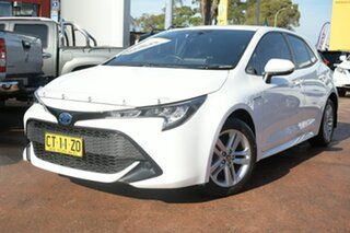 2019 Toyota Corolla ZWE211R Ascent Sport Hybrid White Continuous Variable Hatchback.