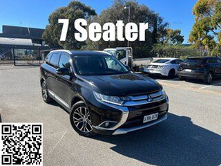2015 Mitsubishi Outlander ZK MY16 XLS 4WD Black 6 Speed Constant Variable Wagon.
