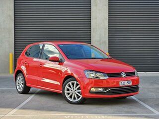 2017 Volkswagen Polo 6R MY17.5 66TSI DSG Urban Red 7 Speed Sports Automatic Dual Clutch Hatchback.