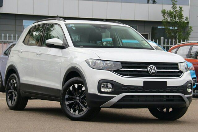 New Volkswagen T-Cross C11 MY23 85TSI DSG FWD Life Wangara, 2023 Volkswagen T-Cross C11 MY23 85TSI DSG FWD Life Pure White 7 Speed Sports Automatic Dual Clutch