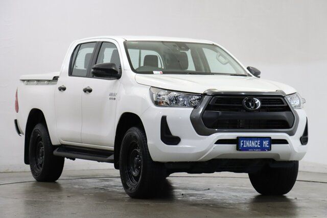 Used Toyota Hilux GUN126R SR Double Cab Victoria Park, 2022 Toyota Hilux GUN126R SR Double Cab White 6 Speed Sports Automatic Utility